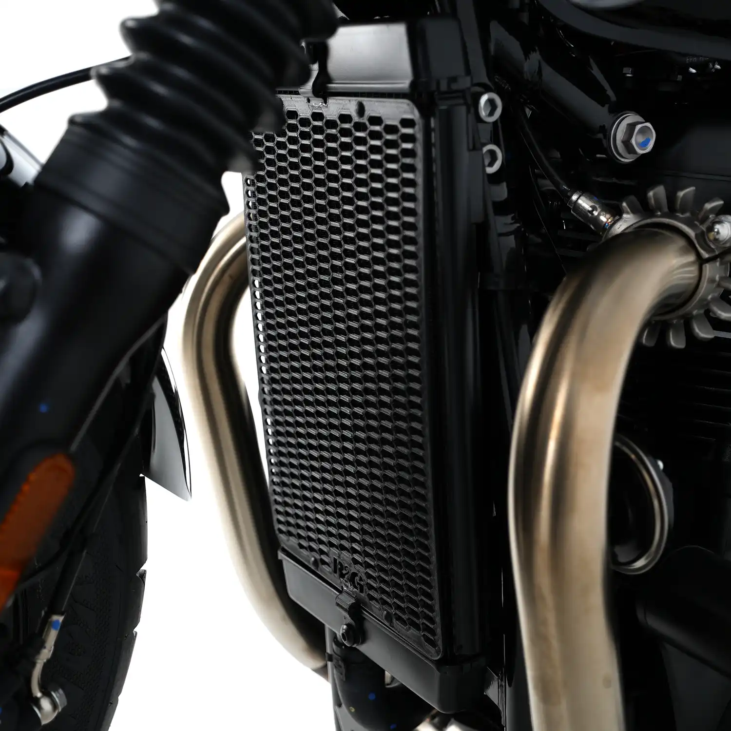 Triumph bobber radiator guard outlet