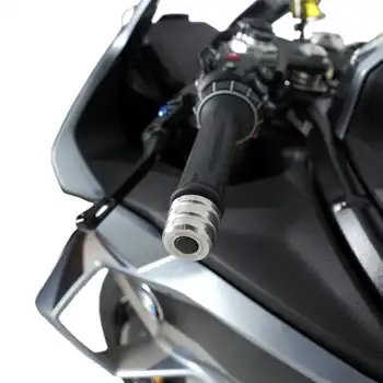 R&G Stainless Steel Bar End Sliders for the BMW F900 R '25-, M1000RR '21- '24, S1000RR '23-  & Yamaha Tracer 9 (GT) '21- '24
