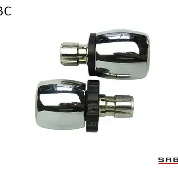 Kaoko Throttle Stabilizer for the Suzuki Boulevard C90, C50, M50, Intruder VS800, M800, C800C, VL800C  & LC1500, Marauder VZ1600, VZ800L, VL800T (incl. matching left hand side Bar-End Weights : Barrel shape with chrome finish)