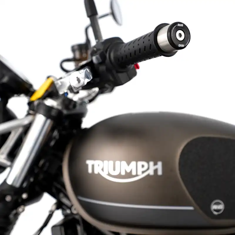 Bar End Sliders for the Triumph Street Twin '16-, Speed Twin 1200 ’19-'21 & Speed Twin 900 '22- '24