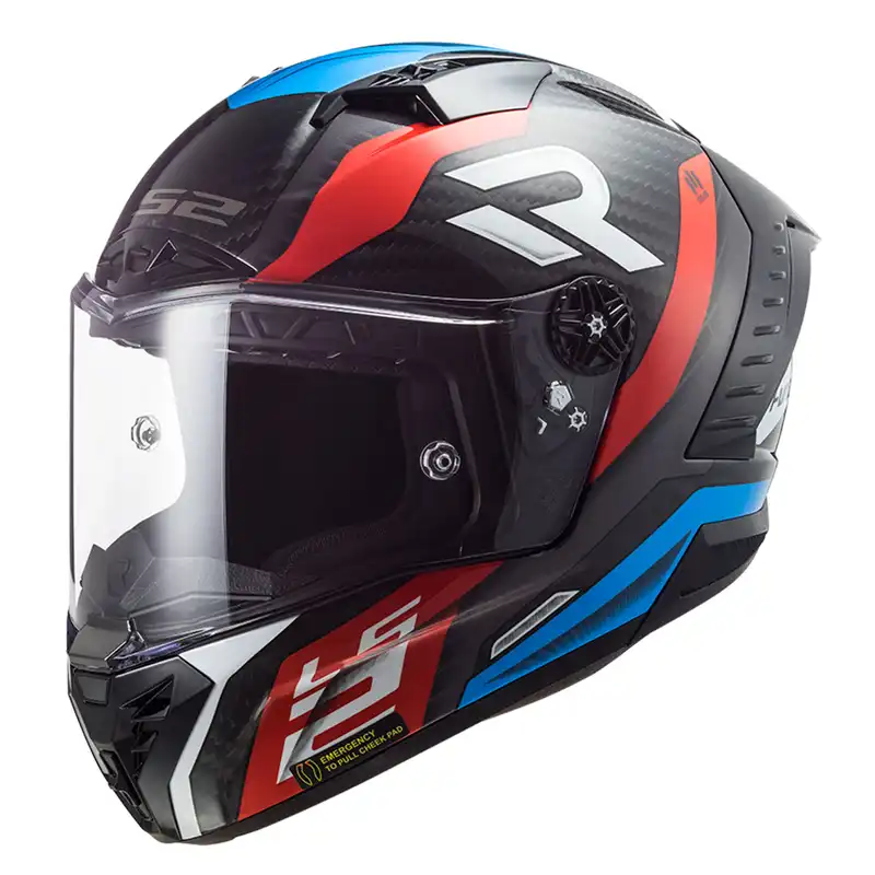 LS2 FF805 THUNDER CARBON SUPRA RED BLUE