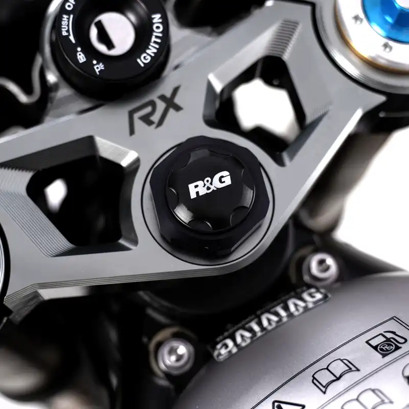 Top Yoke Cap for Triumph Street Triple RX 2015- Triumph Street Triple RS 765 '17-, Street Triple 765 RX '26-,  Kawasaki Ninja H2 & H2R '15- '24 & Kawasaki ZH2 '20- '24 models.