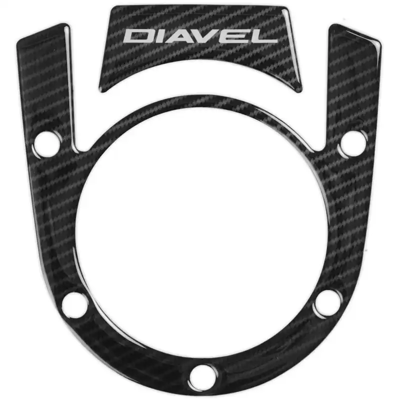 Red Dynamic Carbon Fibre Yoke Pad for Ducati Diavel '10-'16 models