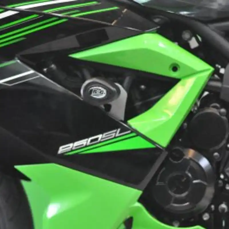 HTTMT No-Cut Black Delrin Frame Sliders For Kawasaki Ninja ZX6R (2013-2014)
