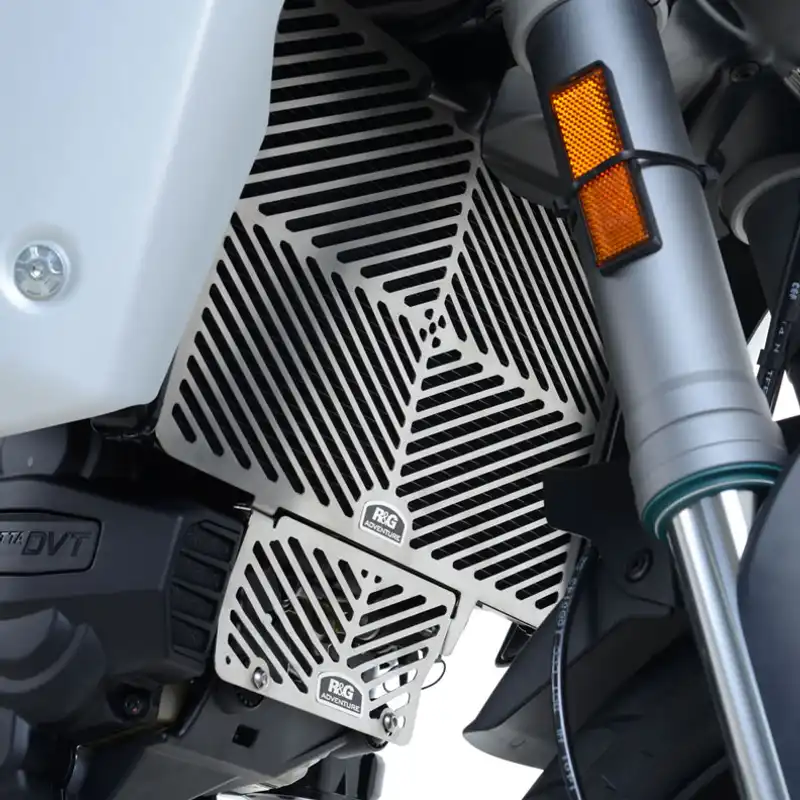 Stainless Steel Radiator Guard for the Ducati Multistrada V2(S) '22- '24, Ducati Multistrada 1200/S '15- and Multistrada 1260 '18-models