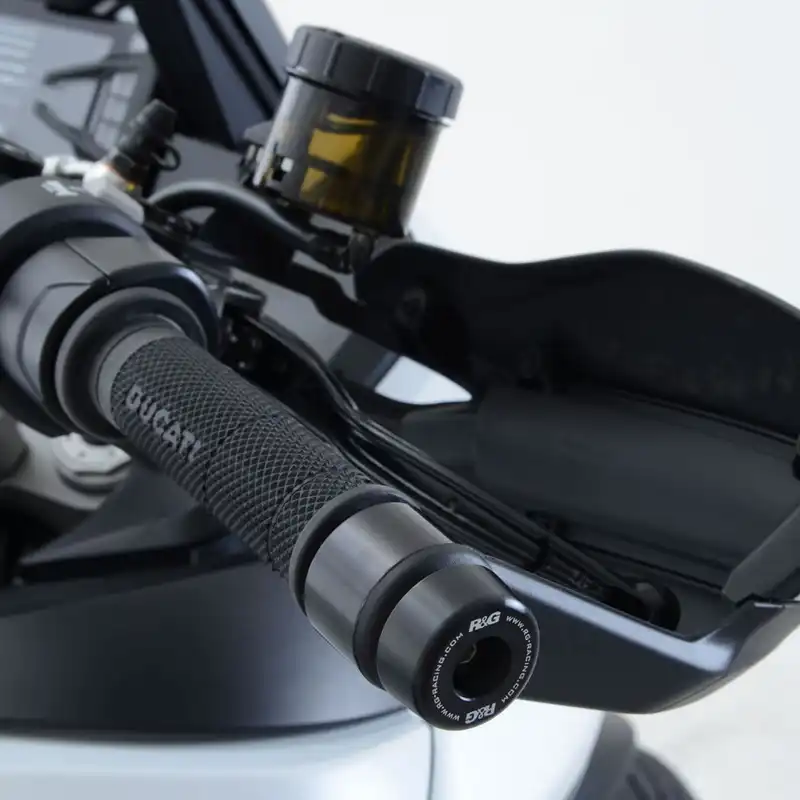Bar End Sliders for the Ducati Multistrada 1200/S '15-,  Multistrada 1200 Enduro '16-  and Multistrada 1260 '18- models.